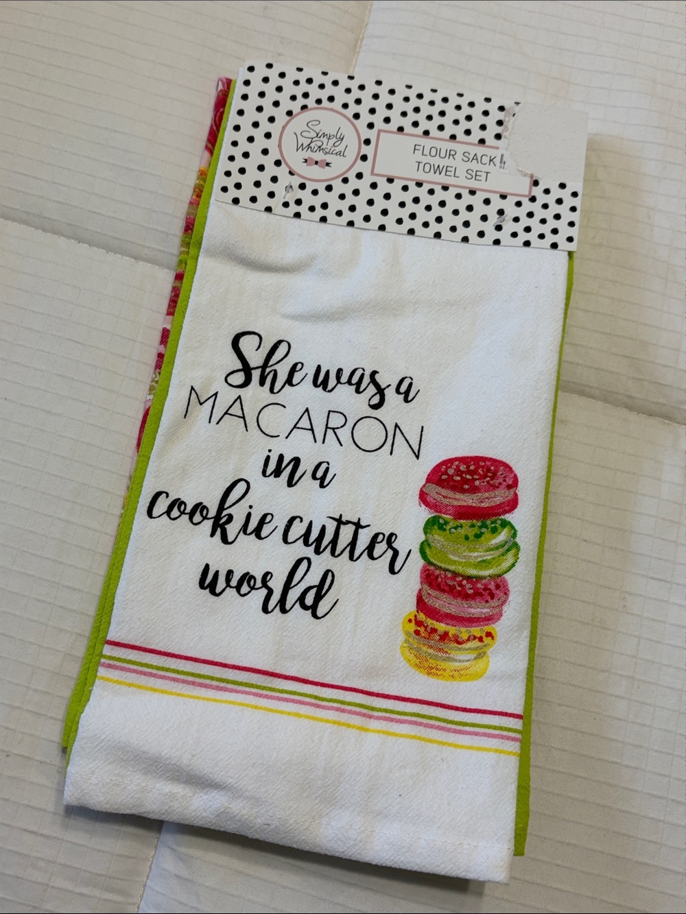 Simply Whimsical Set of 3 flour sack towel set